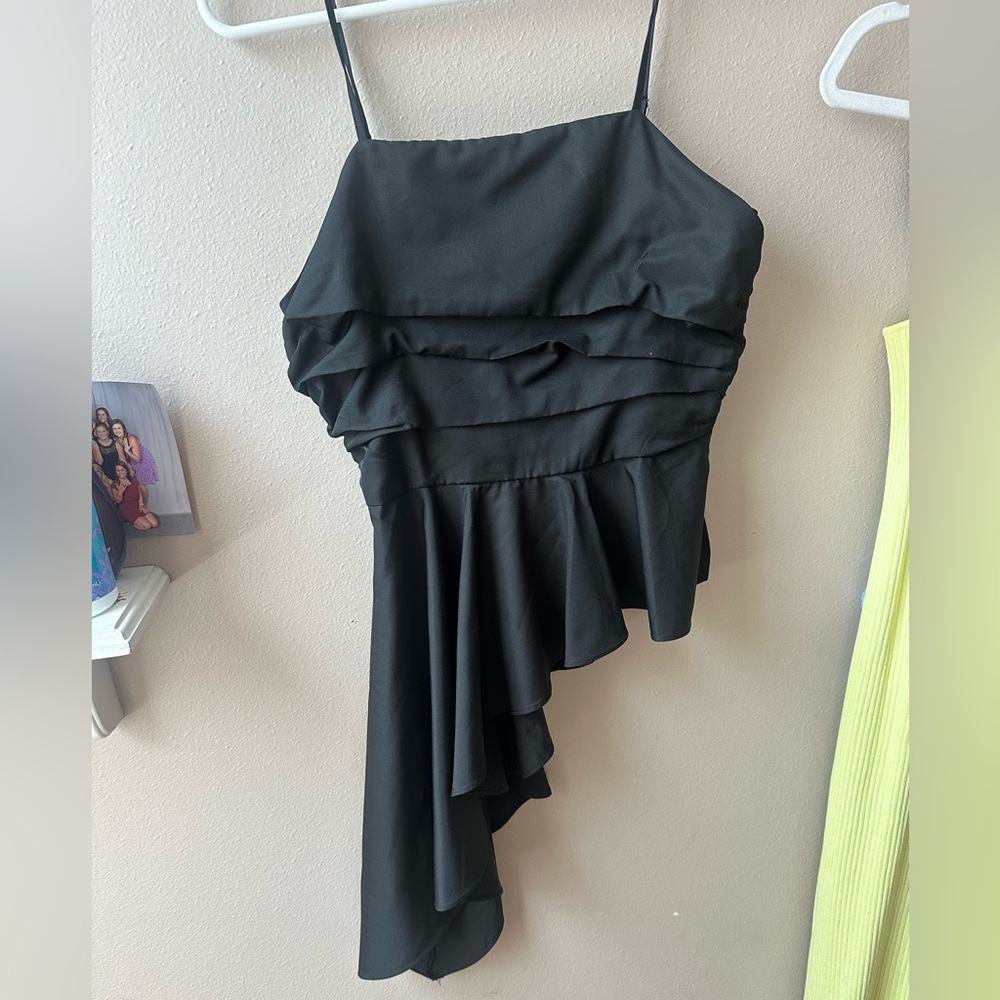 Endless Rose Black Asymmetrical Skirt